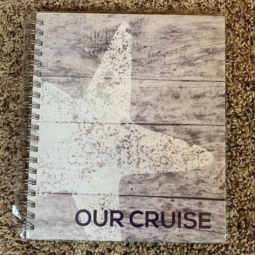 Cruise photo album and journaling cards / spiral bound New